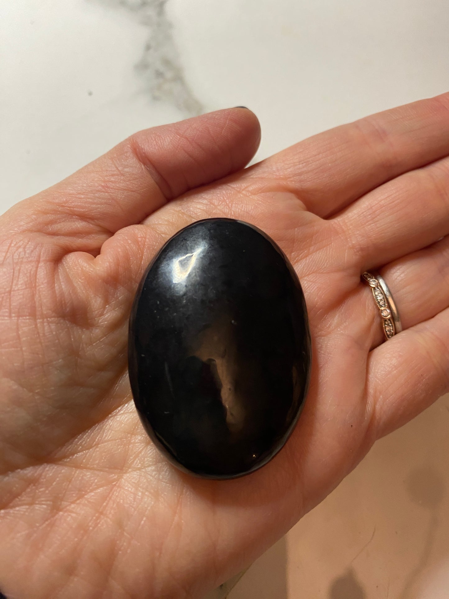 Shungite Palm Stone - Cozy Coven