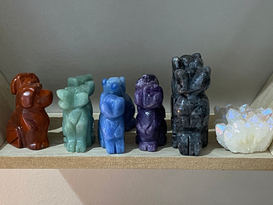 Dog π  Crystal Carvings - The Healing Collective NY