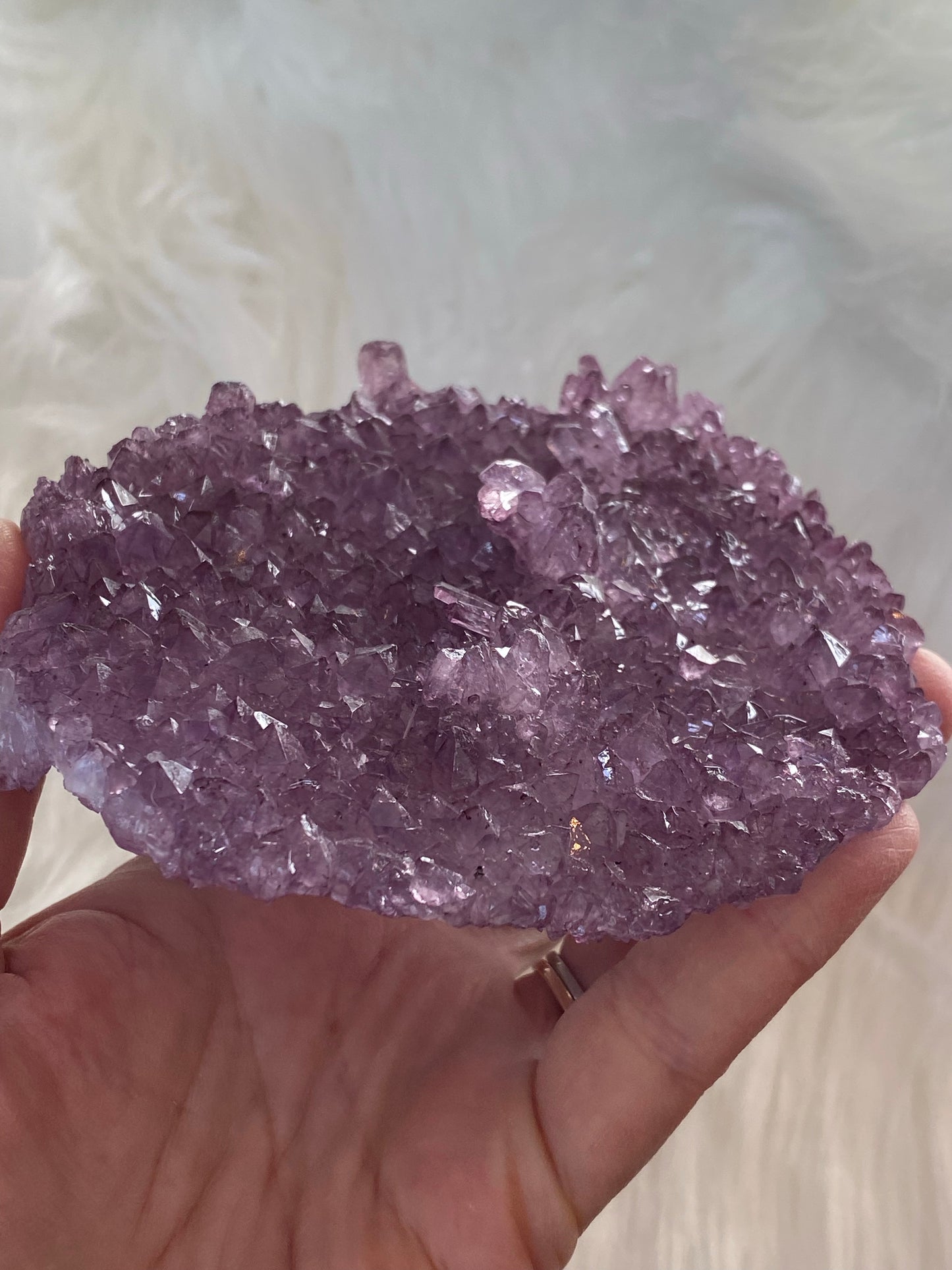 Natural Lavender Amethyst Flower (B) - Cozy Coven