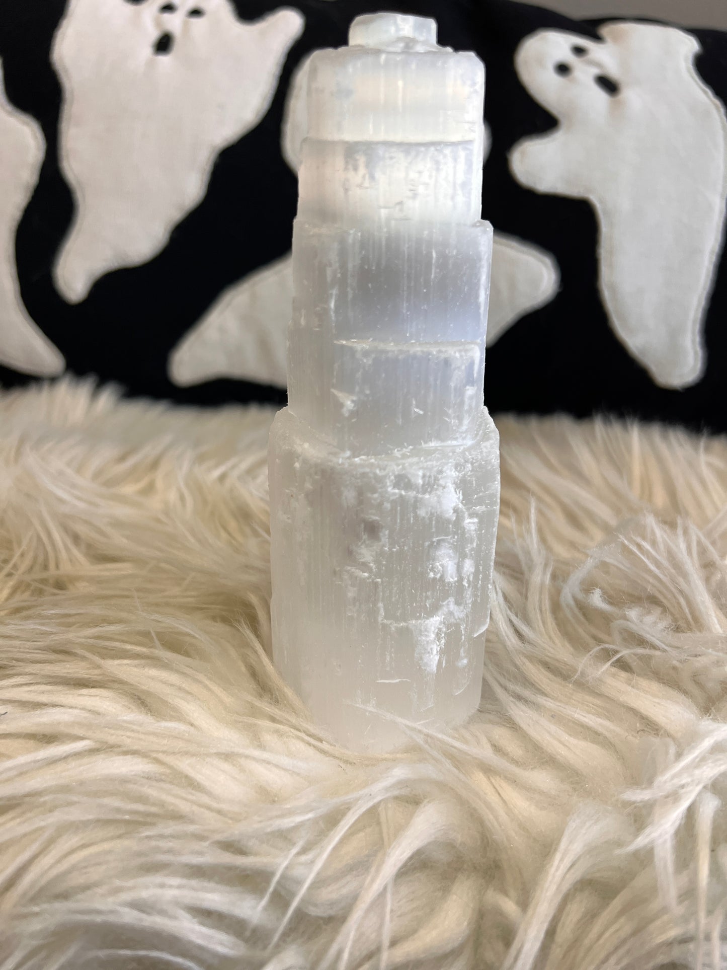 Large Selenite Clearing Tower - The Healing Collective NY