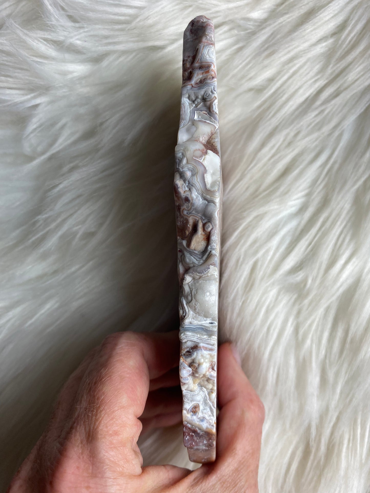 Crazy Lace / Mexican Druzy Agate Slab