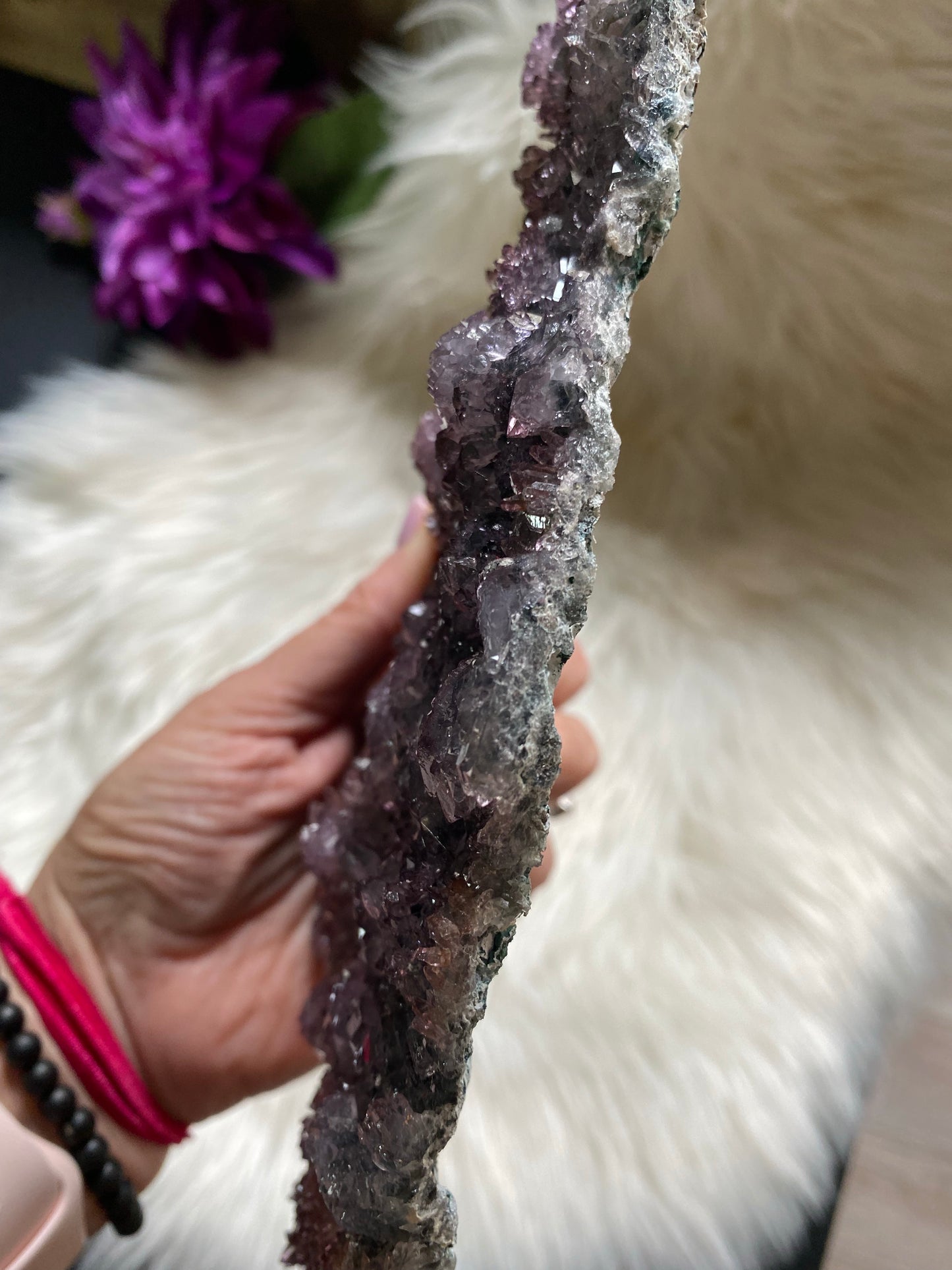 Natural Rainbow Amethyst Flower - The Healing Collective NY