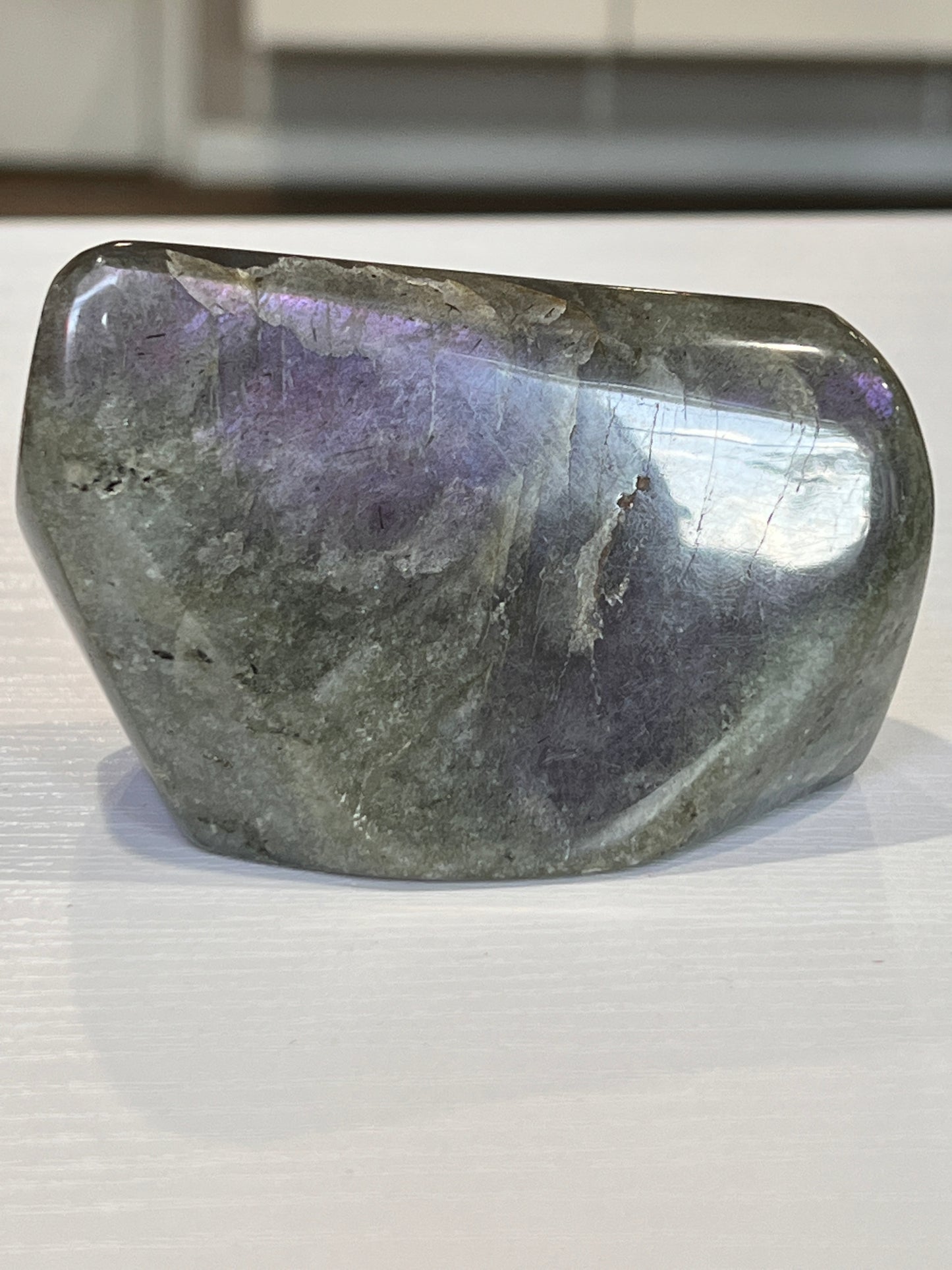 Rare Orange and Pink Flash Labradorite Free Form - The Healing Collective NY