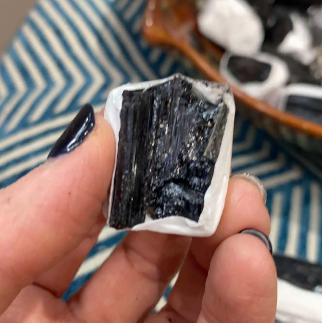 Black Tourmaline Raw Chunks - The Healing Collective NY