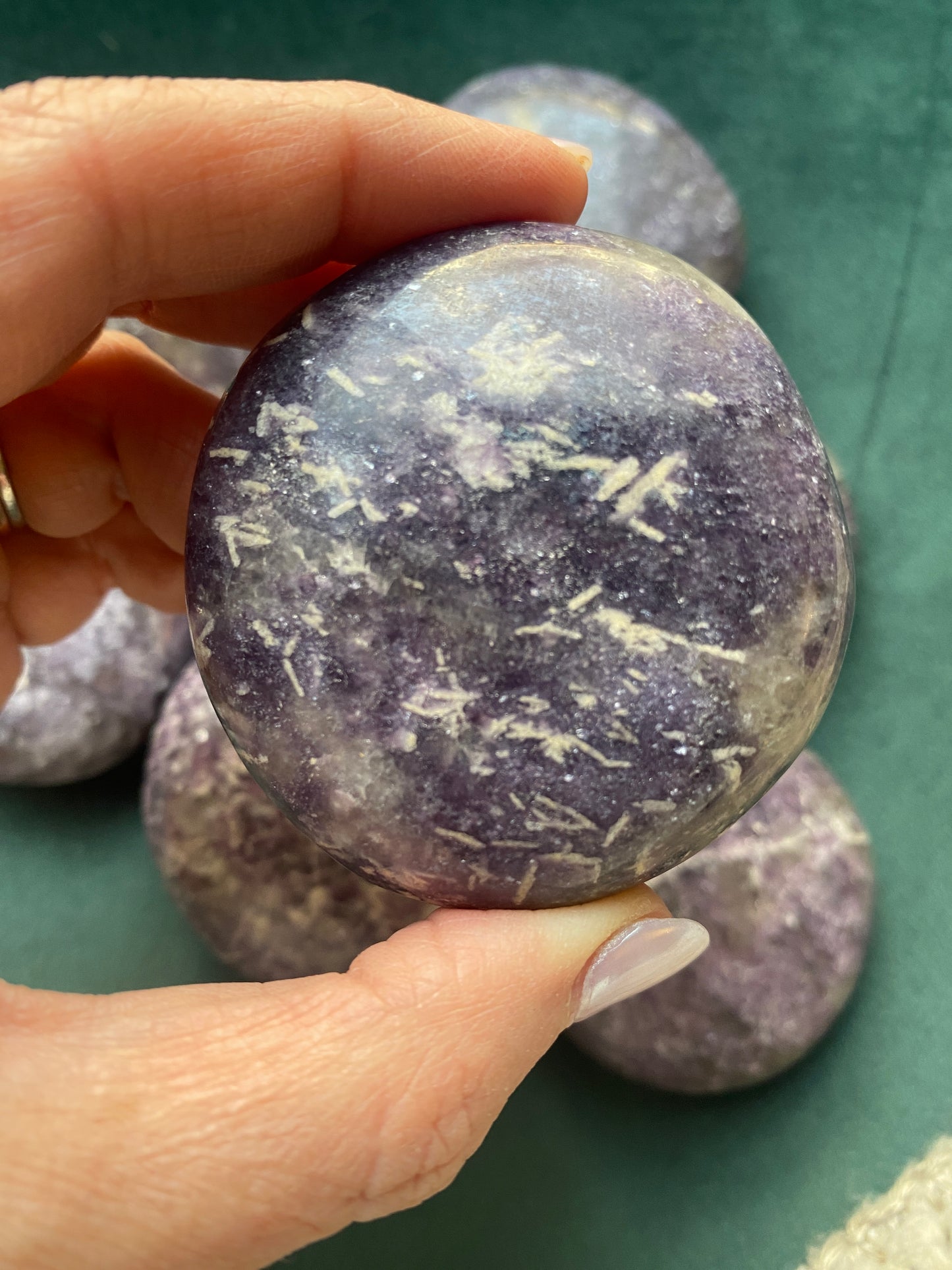 Lepidolite Large Palm Stone