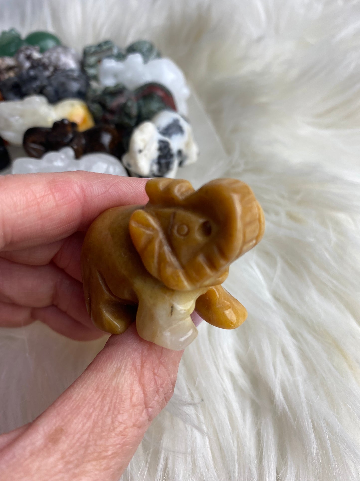 Mini Elephant Carvings