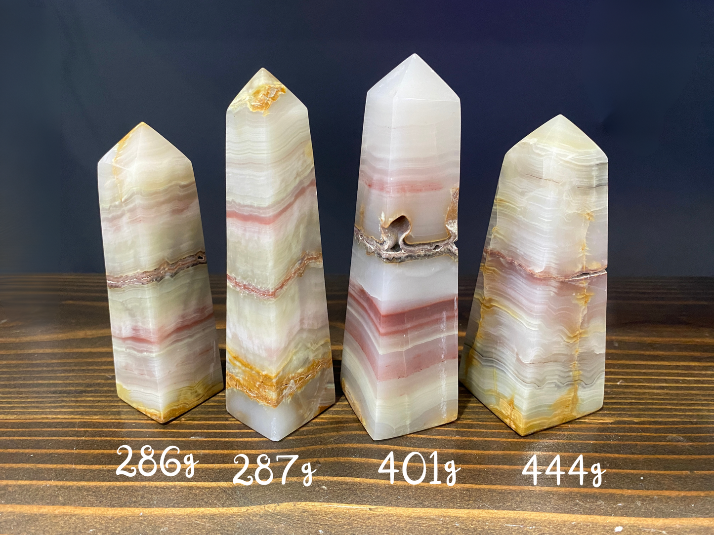 Purple Banded Onyx Sphere | Polished Onyx | Calcite | Jade