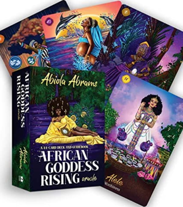 African Goddess Rising Oracle: A 44-Card Deck and Guidebook by Abiola Abrams