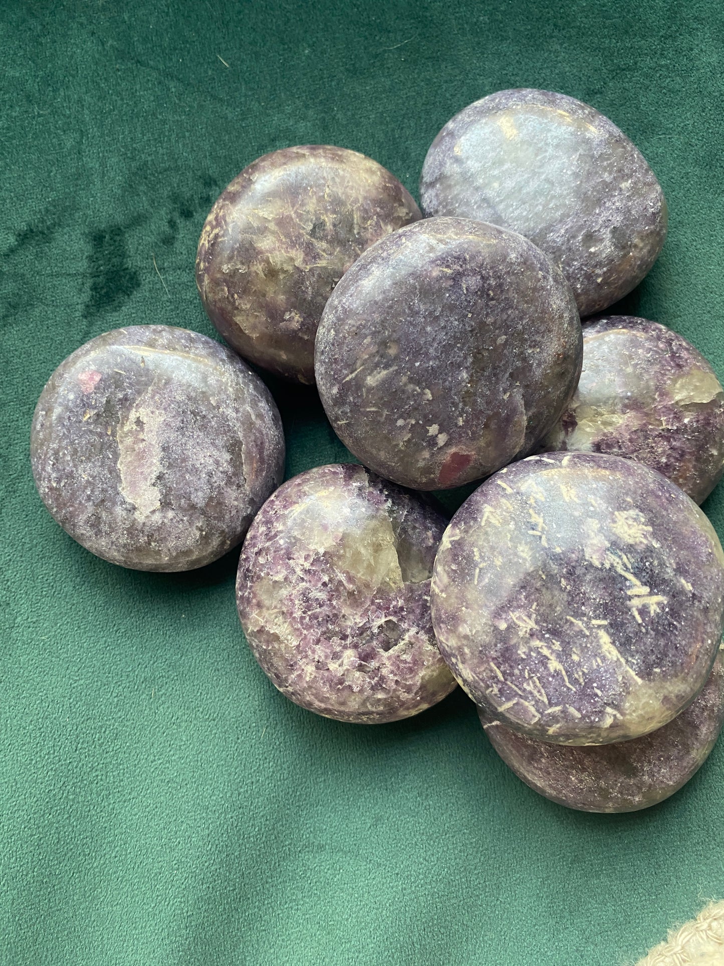 Lepidolite Large Palm Stone