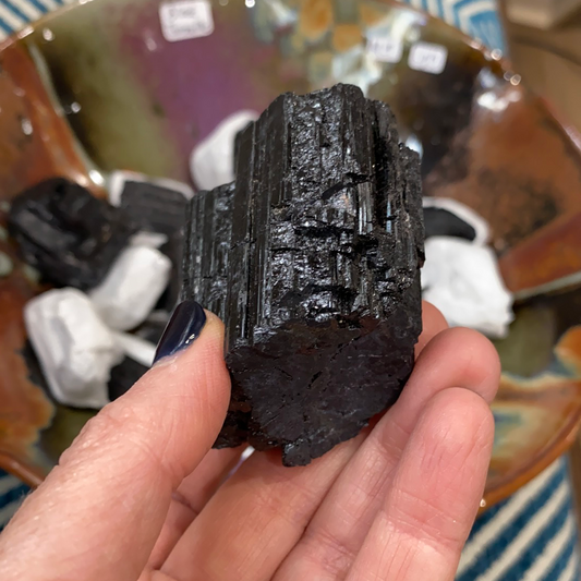 Black Tourmaline Raw Chunks - The Healing Collective NY