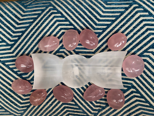Selenite Triple Moon Bowl - The Healing Collective NY