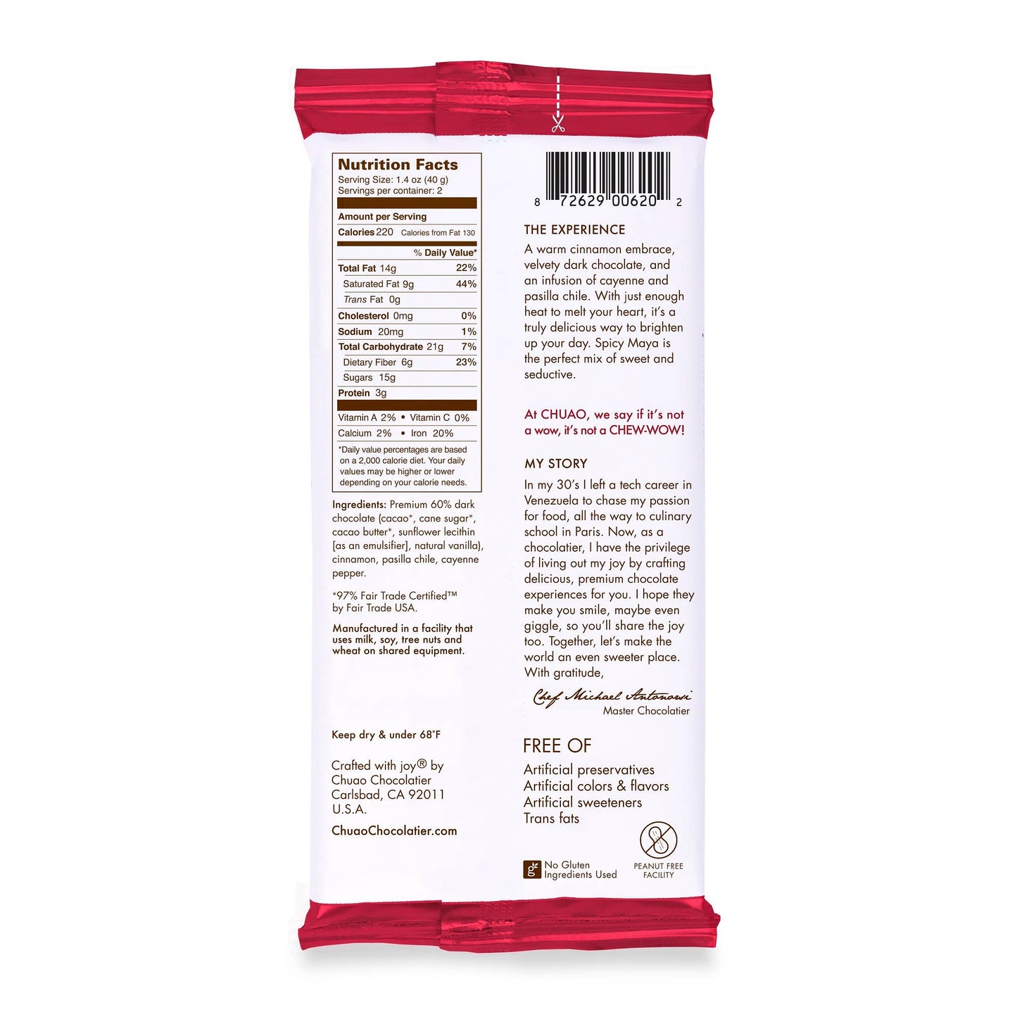 Spicy Maya Dark Chocolate - Signature Bar