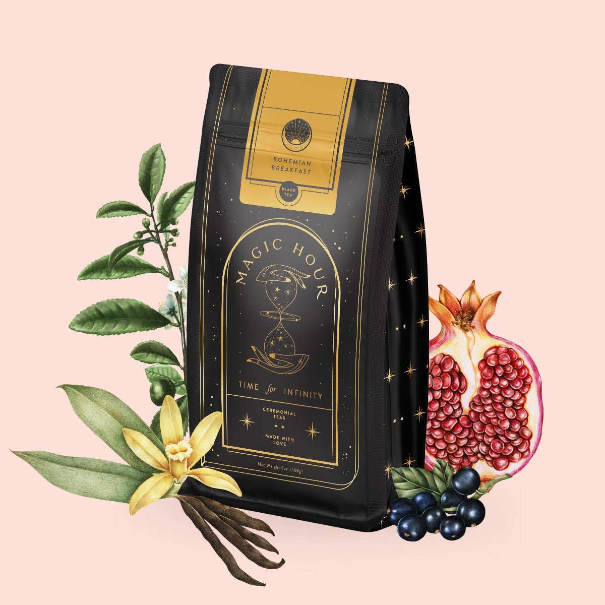 Bohemian Breakfast Black Tea- Probiotic Rich Vanilla Puerh - Cozy Coven