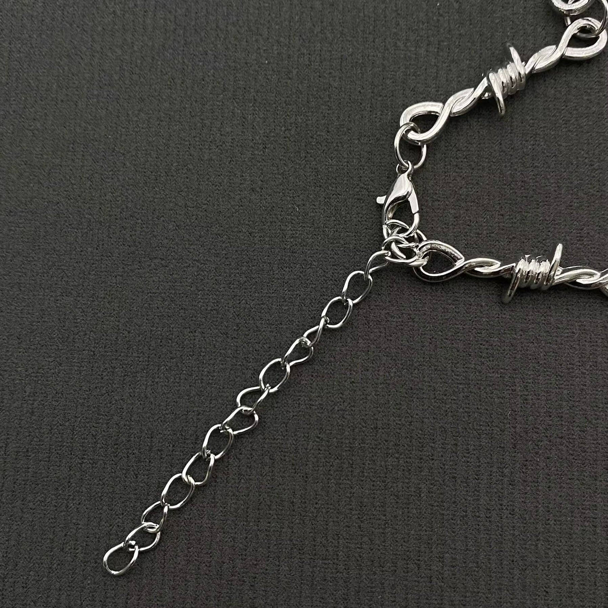 Gothic Purple Thorns Heart Dagger Charm Necklace - GT - Cozy Coven