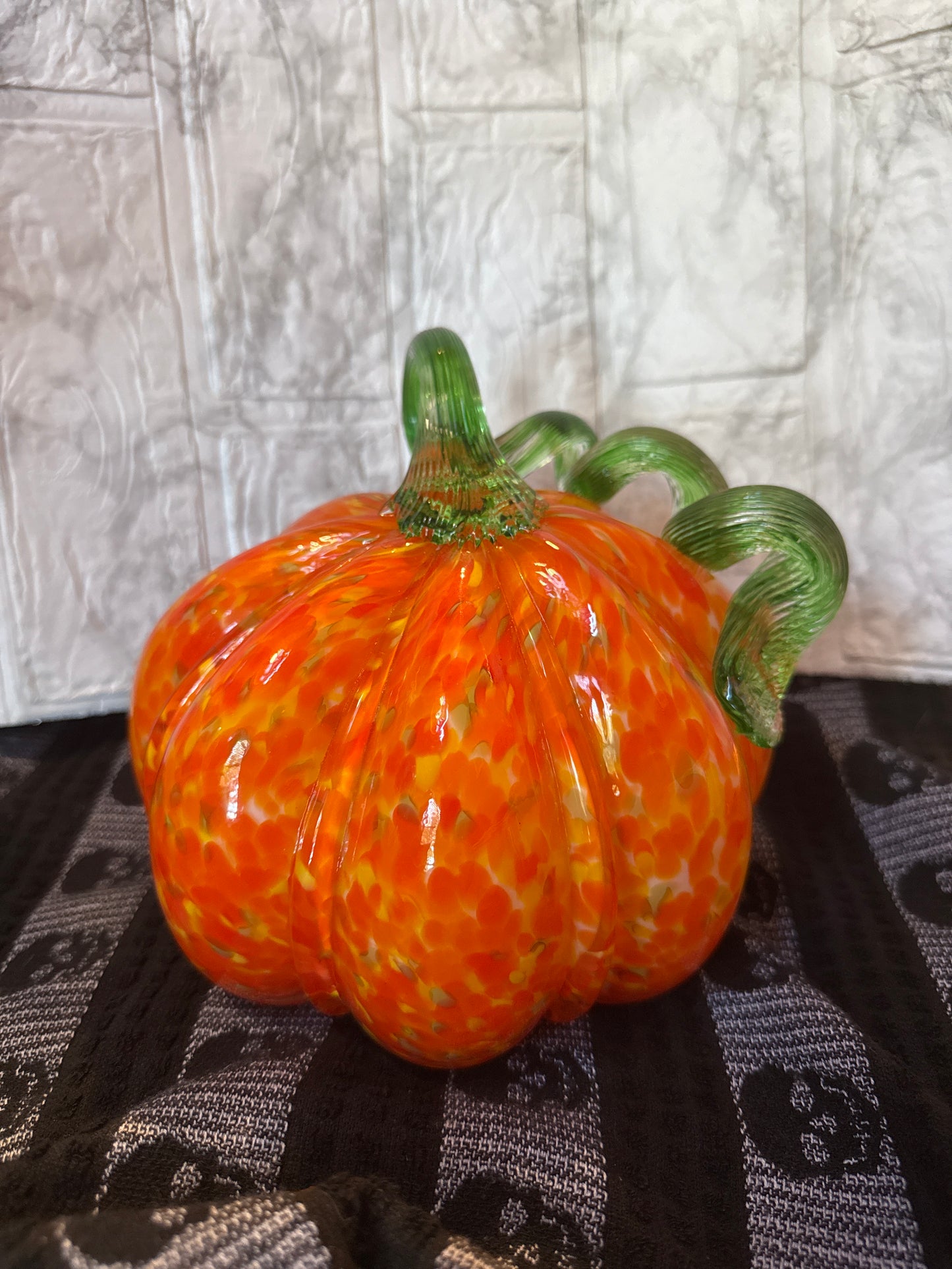 Hand blown Glass Pumpkin