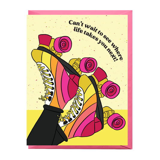 Graduation Skates Card - Cozy Coven
