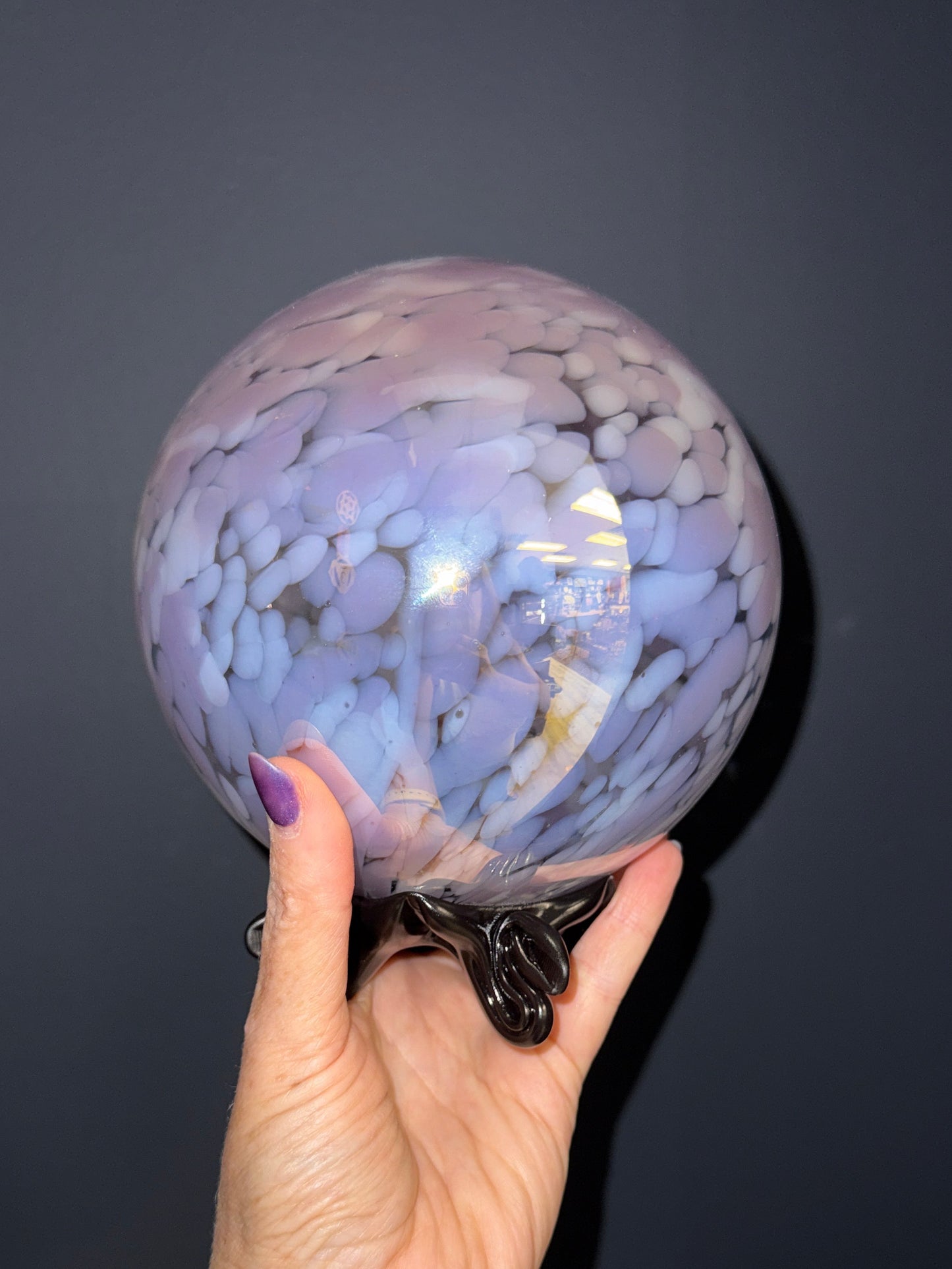Handblown Glass Crystal Ball
