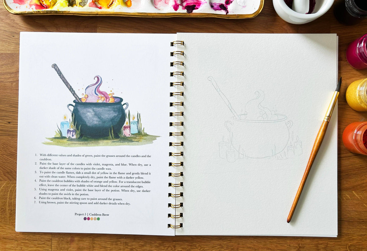 Halloween Volume 2 Watercolor Workbook