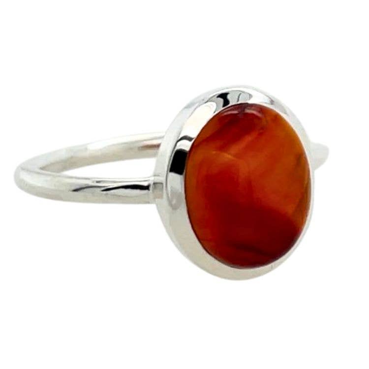 Carnelian Little Sister Ring - Cozy Coven
