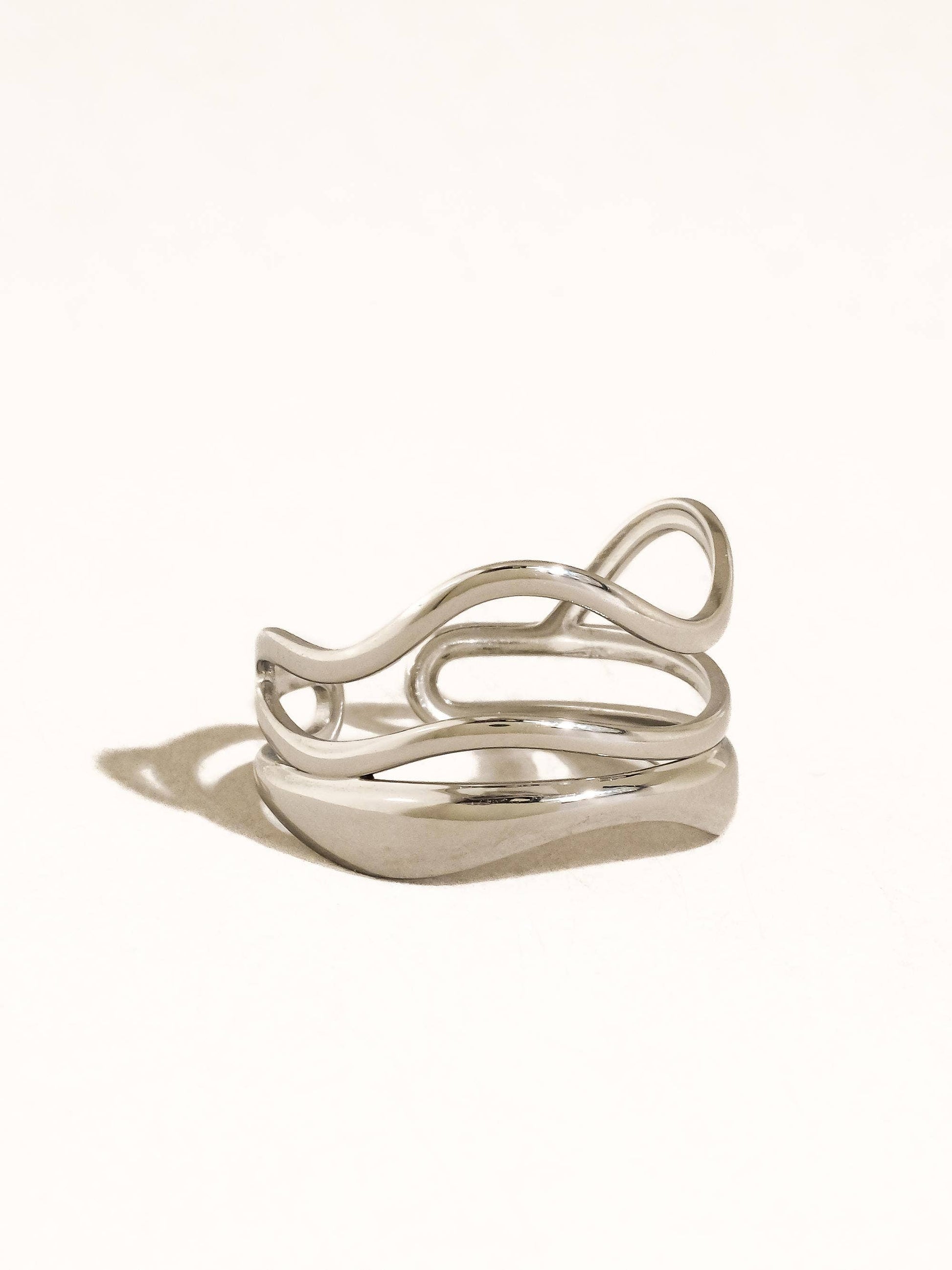 Ozzy 18K Gold Non-Tarnish Abstract Ring - Cozy Coven
