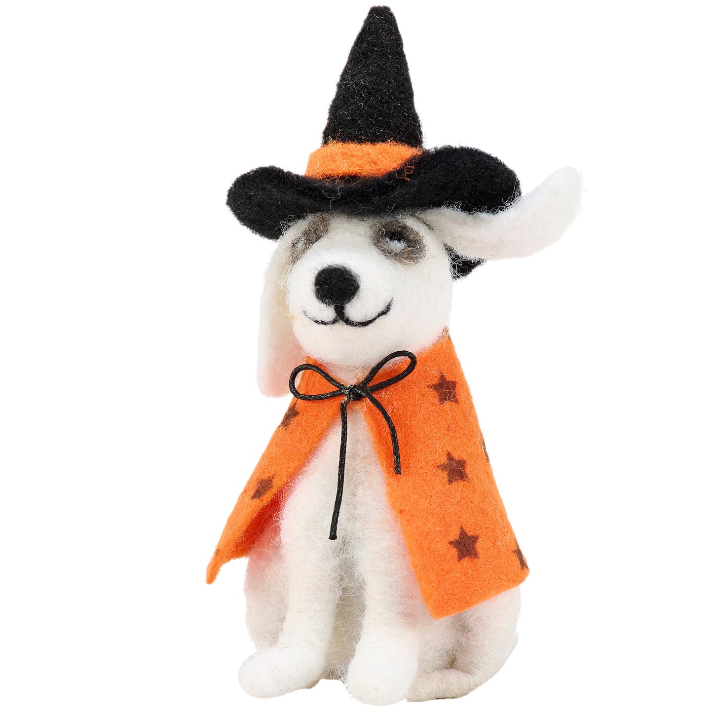 Witch Dog Critter (Orange Cape) - Cozy Coven