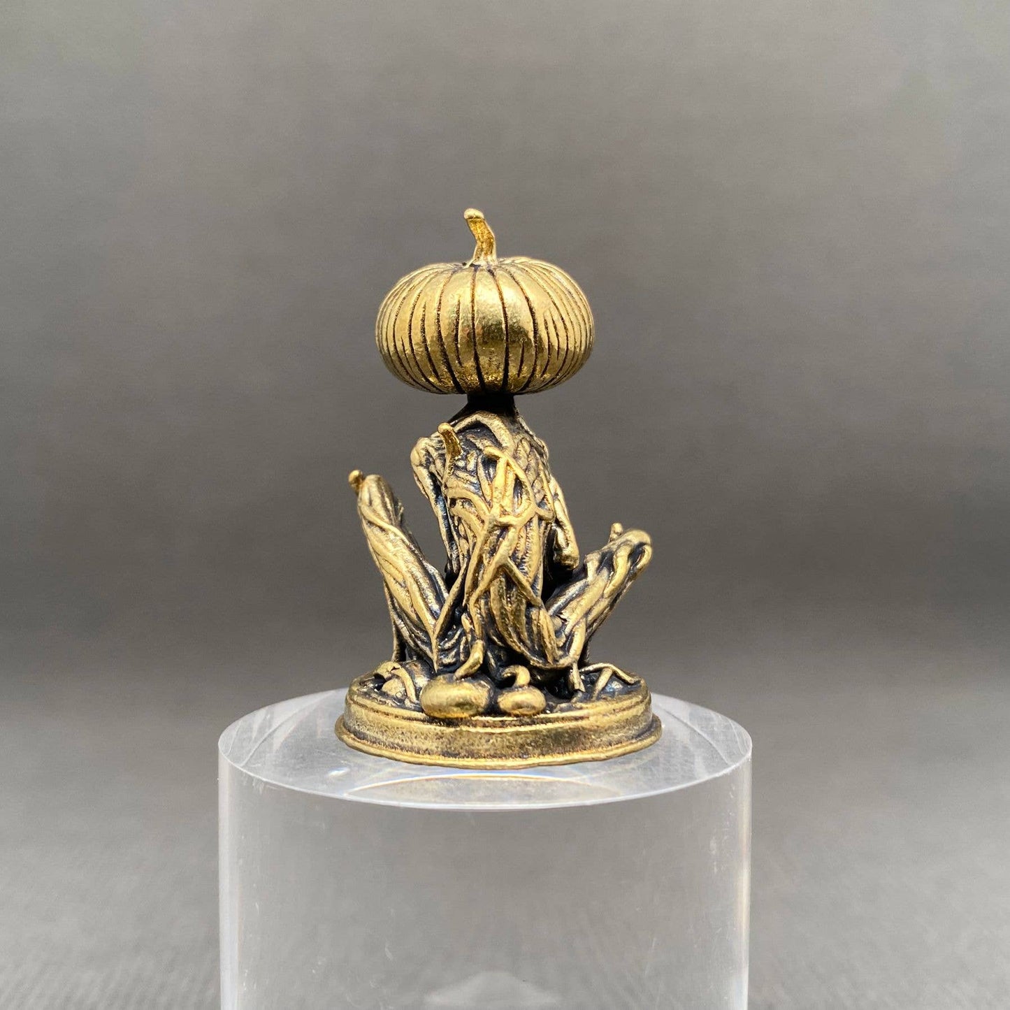 Brass Pumpkin Ghost - Cozy Coven