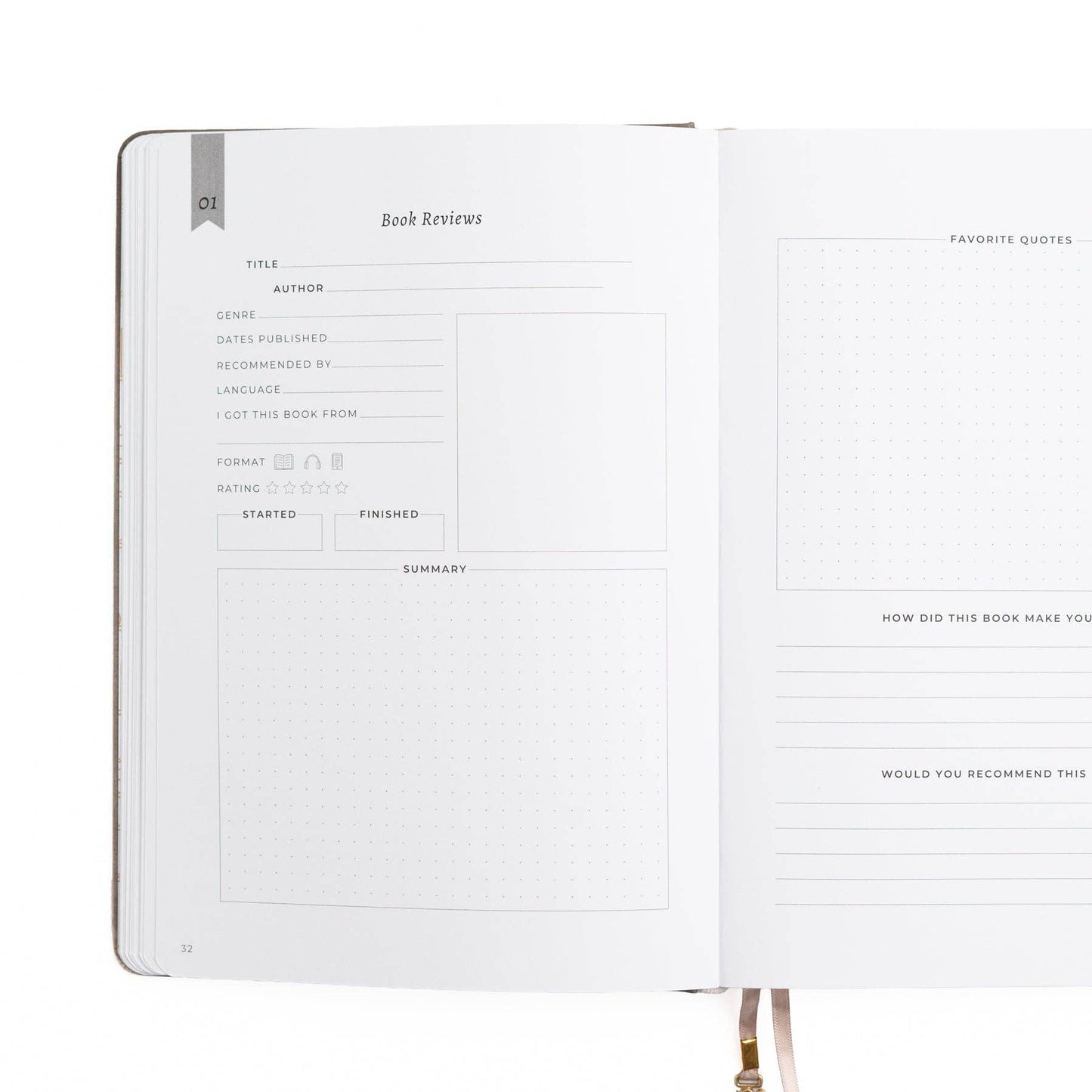 Vintage Library in Lilac: Reading Journal - Cozy Coven