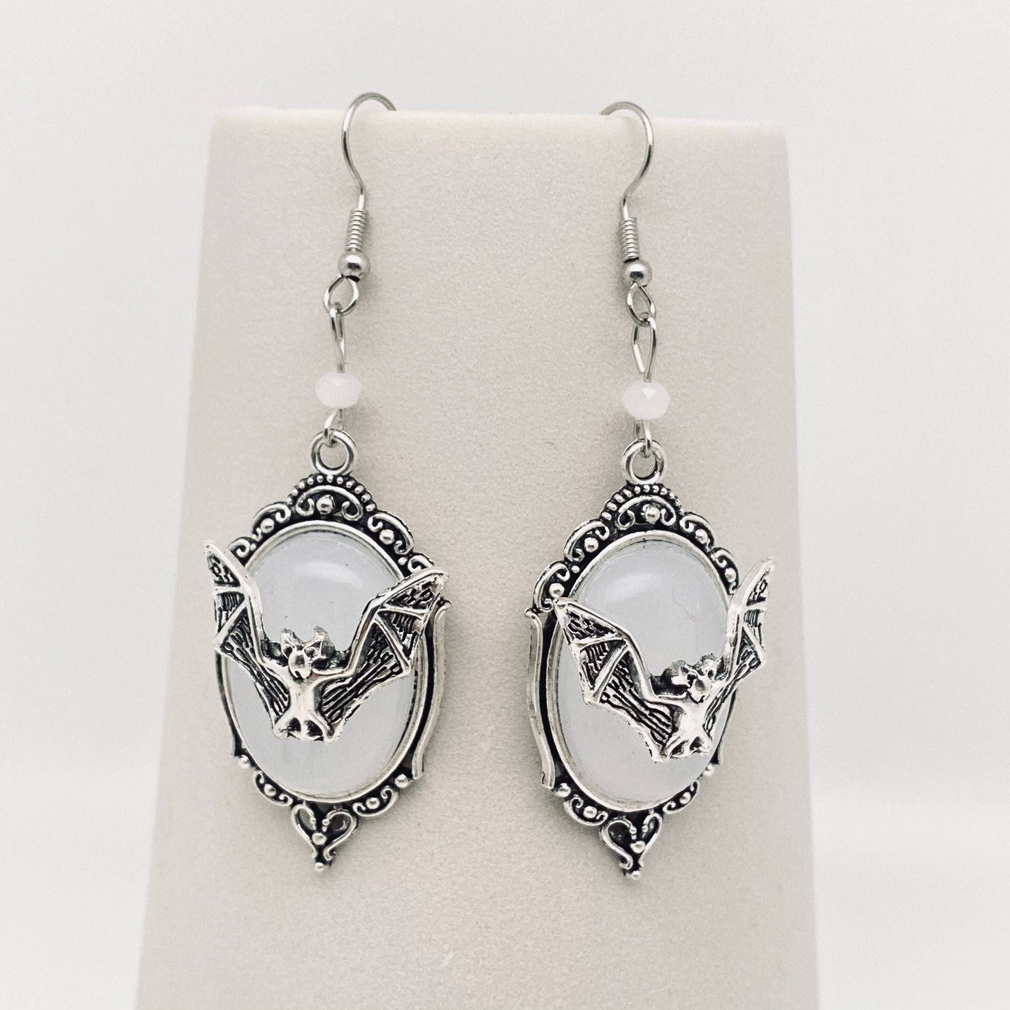 Gothic Bat Pendant Earrings - GT - Cozy Coven