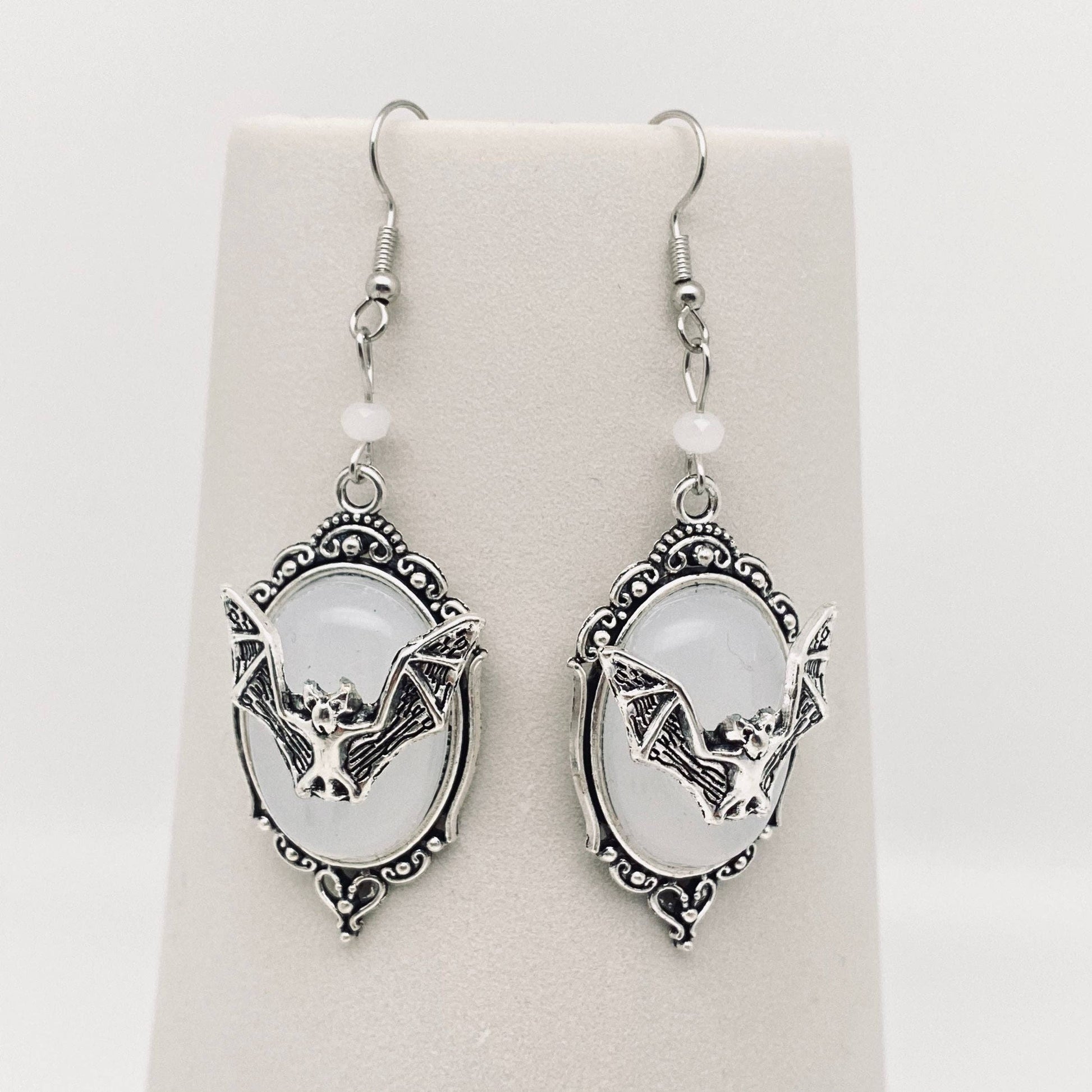 Gothic Bat Pendant Earrings - GT - Cozy Coven