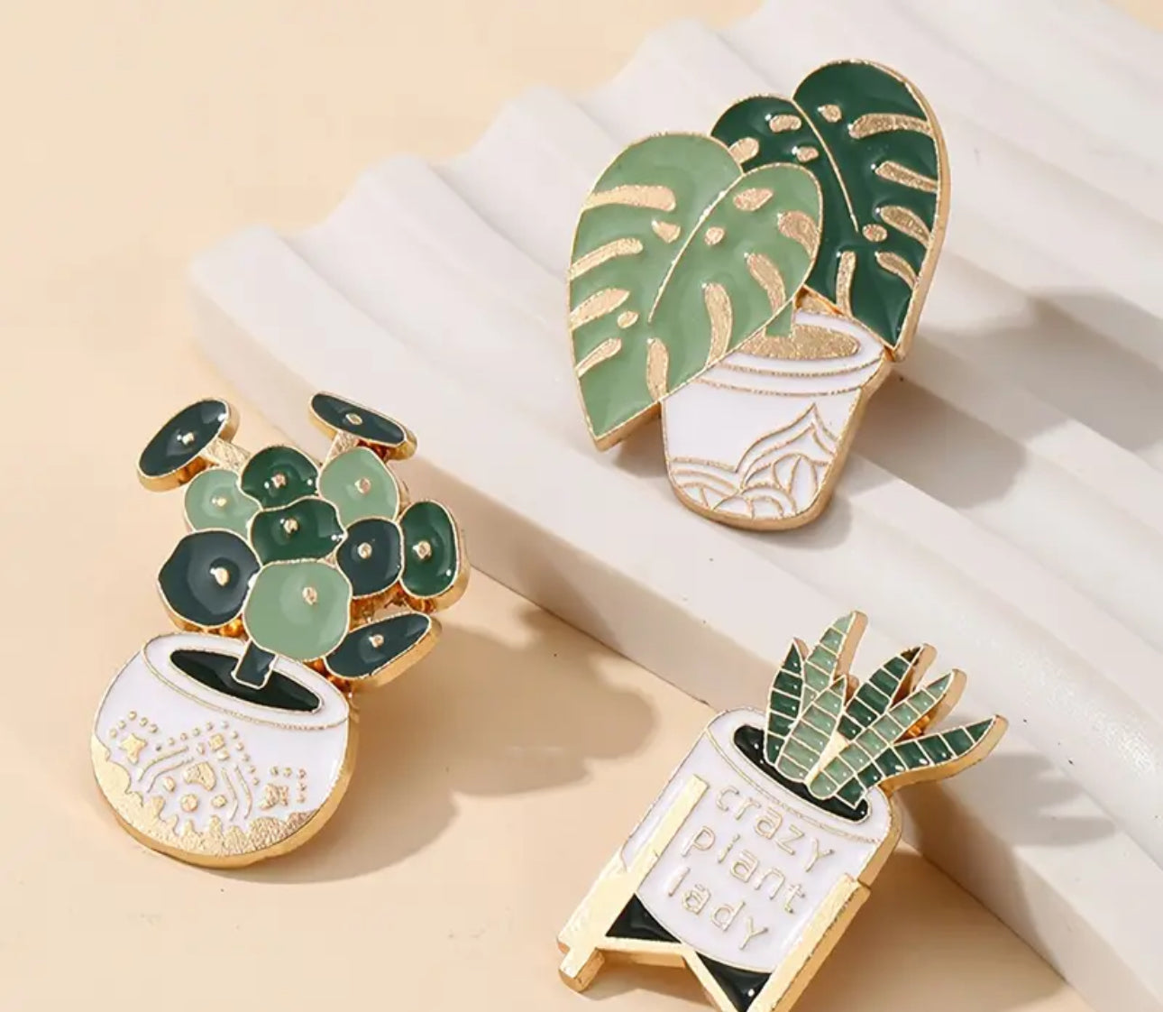 Plant 🪴 Lovers Set of 3 Enamel Pins