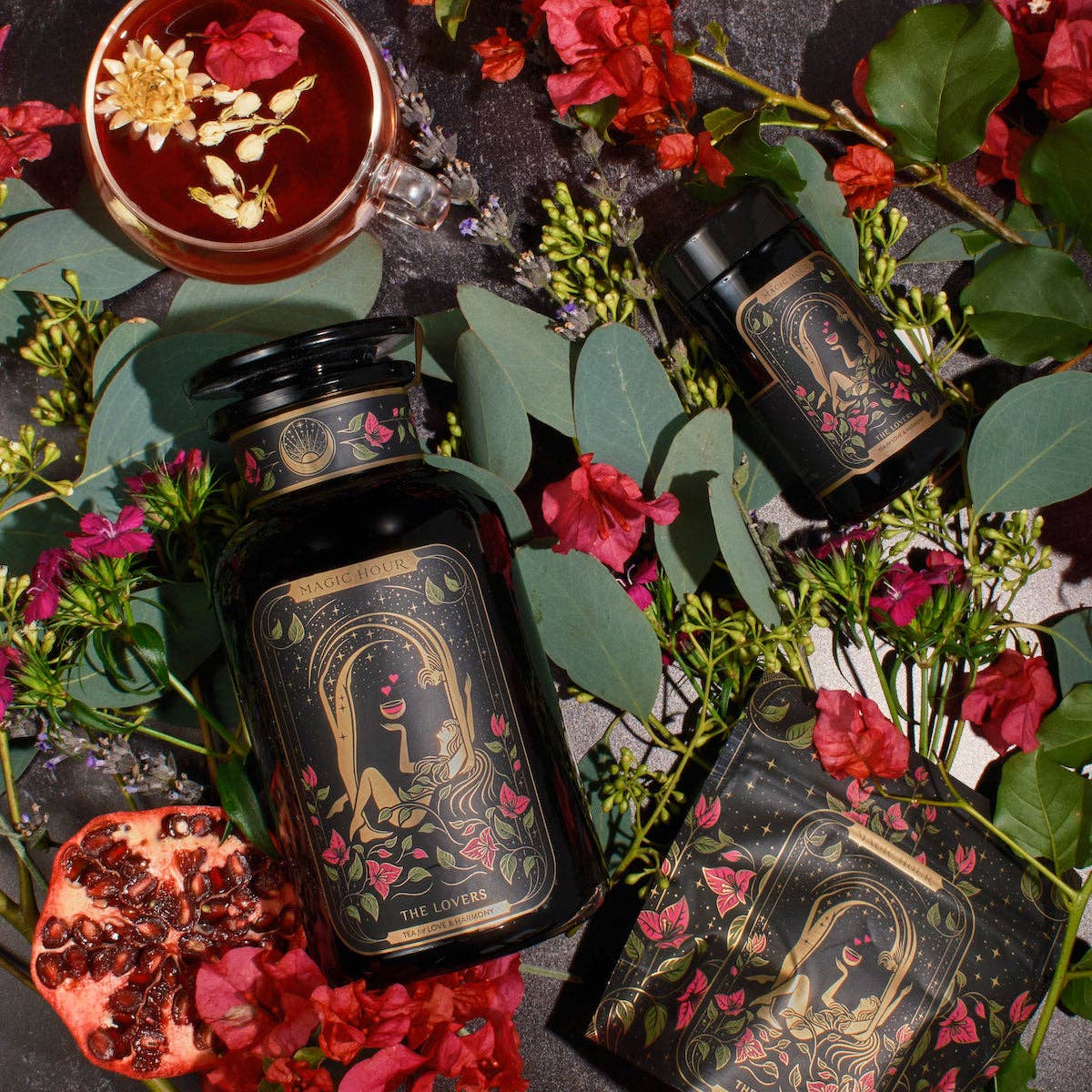 The Lovers : Hibiscus-Cinnamon- Vanilla Love Potion