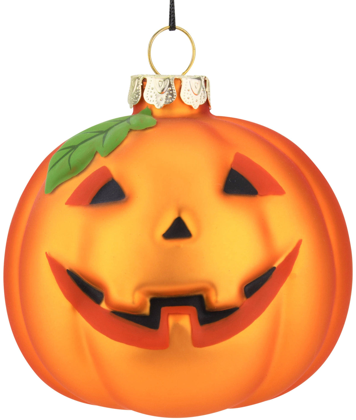 Pumpkin Glass Bulb Jack-o'-lantern Halloween Ornament - Cozy Coven