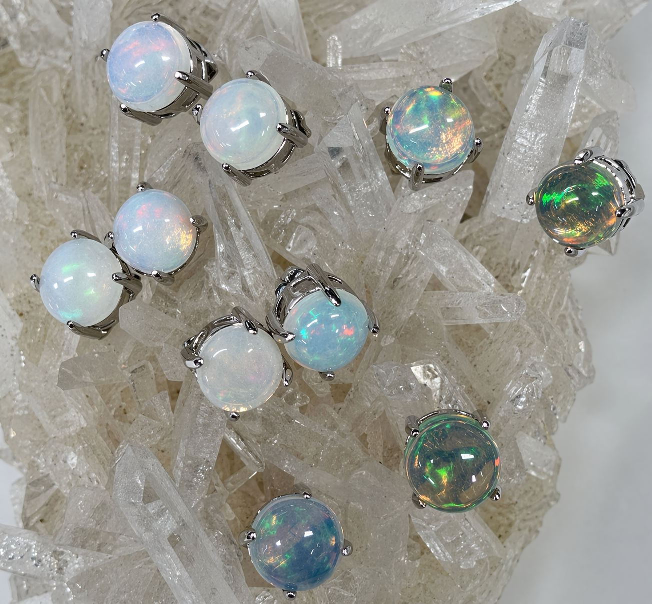 Opal Stud Earring 6mm