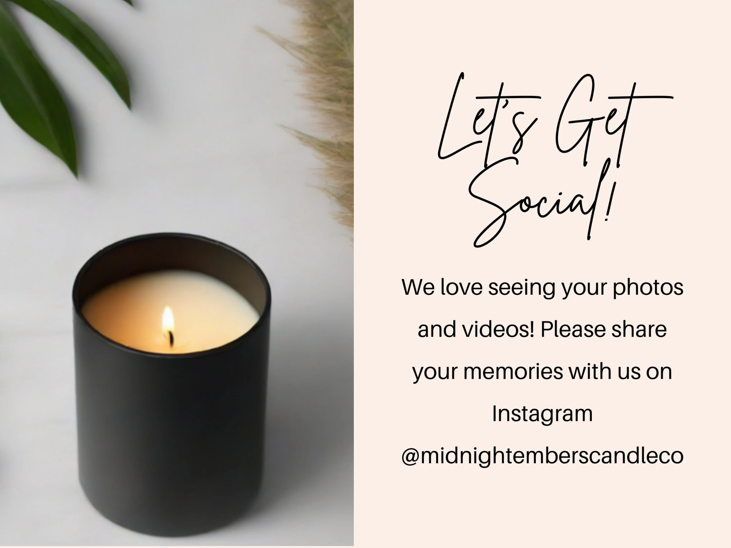 Sleepy Hollow | 10 oz. Matte Black Glass Hand Poured Candle