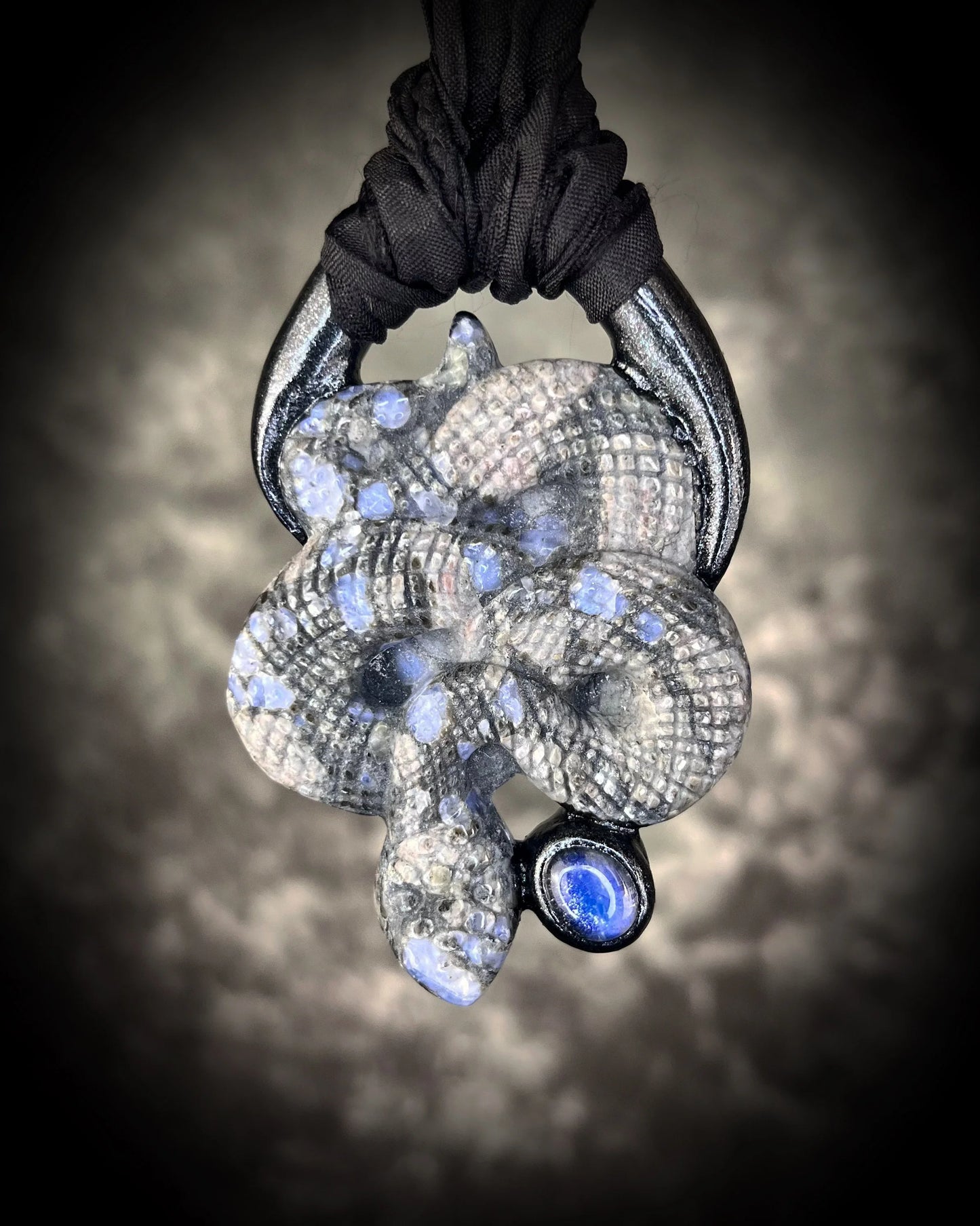 BECOME SPELLBOUND COLLECTION Que Sera Snake Talisman with Tanzanite