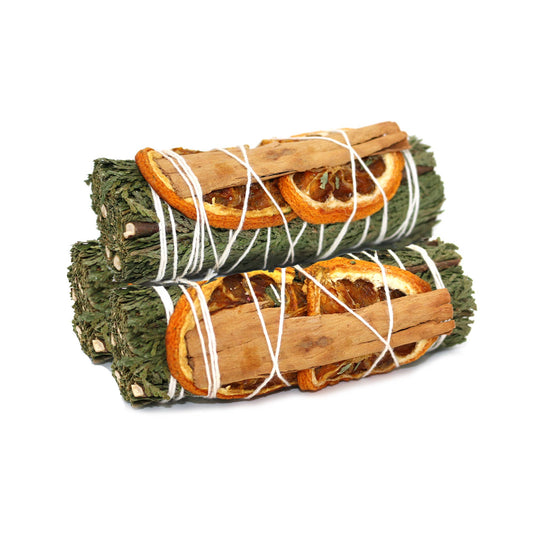 Cedar, Orange & Cinnamon Ritual Bundle (4 in.) - Cozy Coven