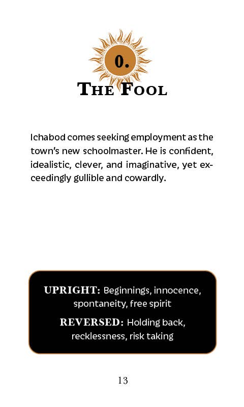 The Legend of Sleepy Hollow Tarot —Headless Horseman Edition - Cozy Coven