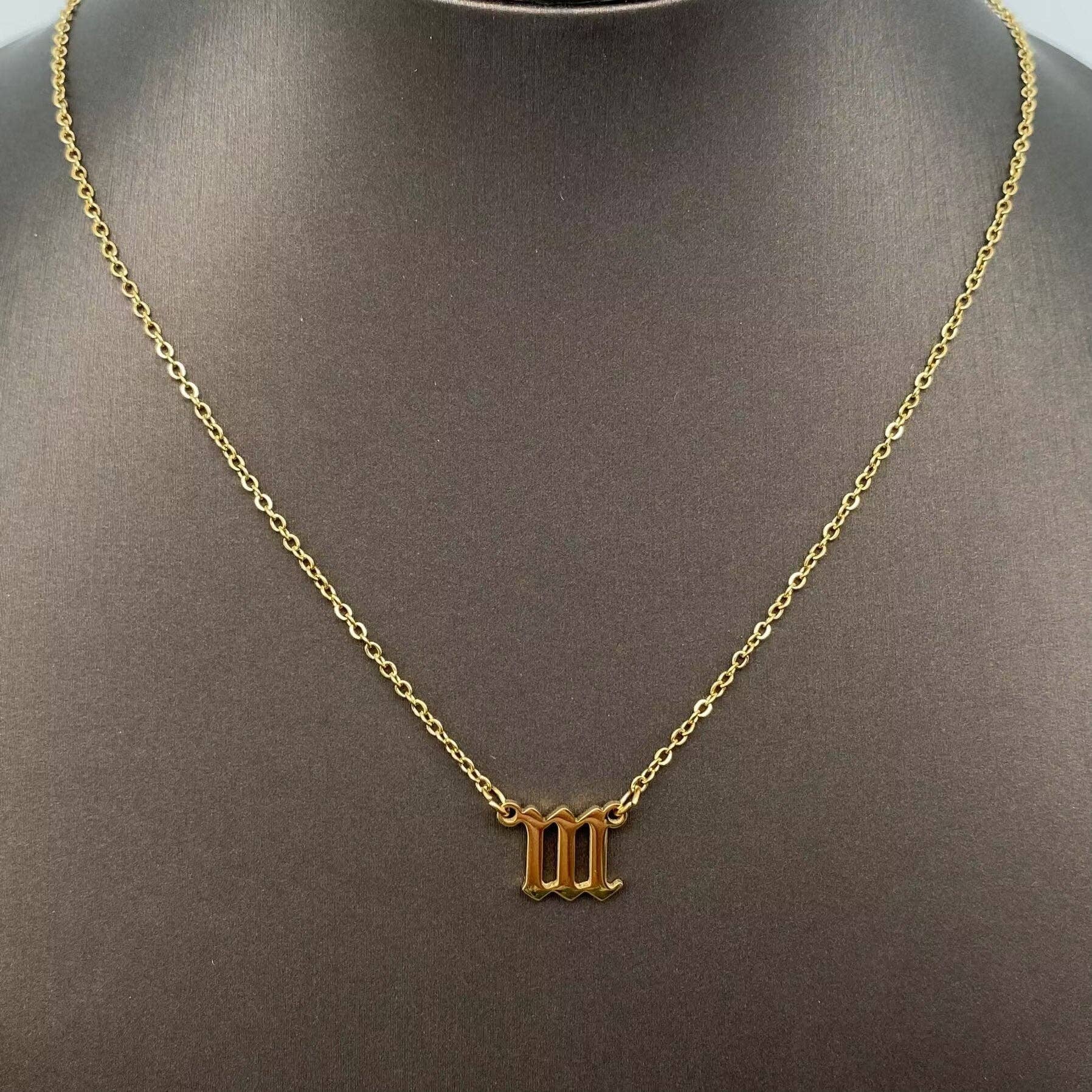 Lucky Numbers 18K Gold Plated Stainless Steel Necklace - FGS - Cozy Coven
