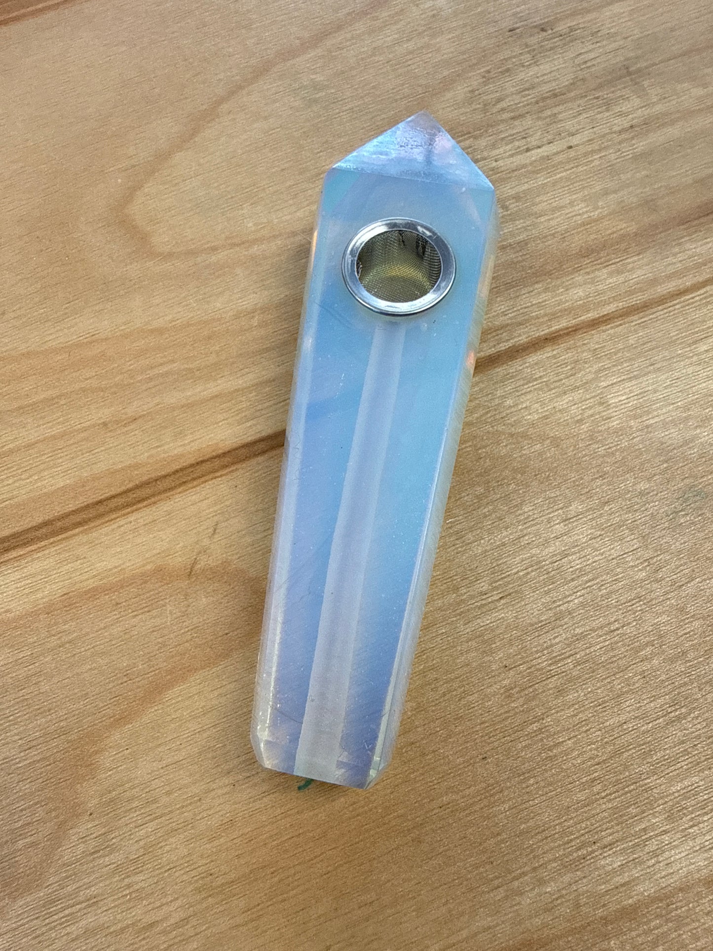 Carved Crystal Pipe - Cozy Coven