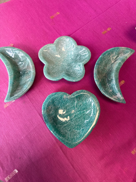 Amazonite Crystal Bowls - Cozy Coven