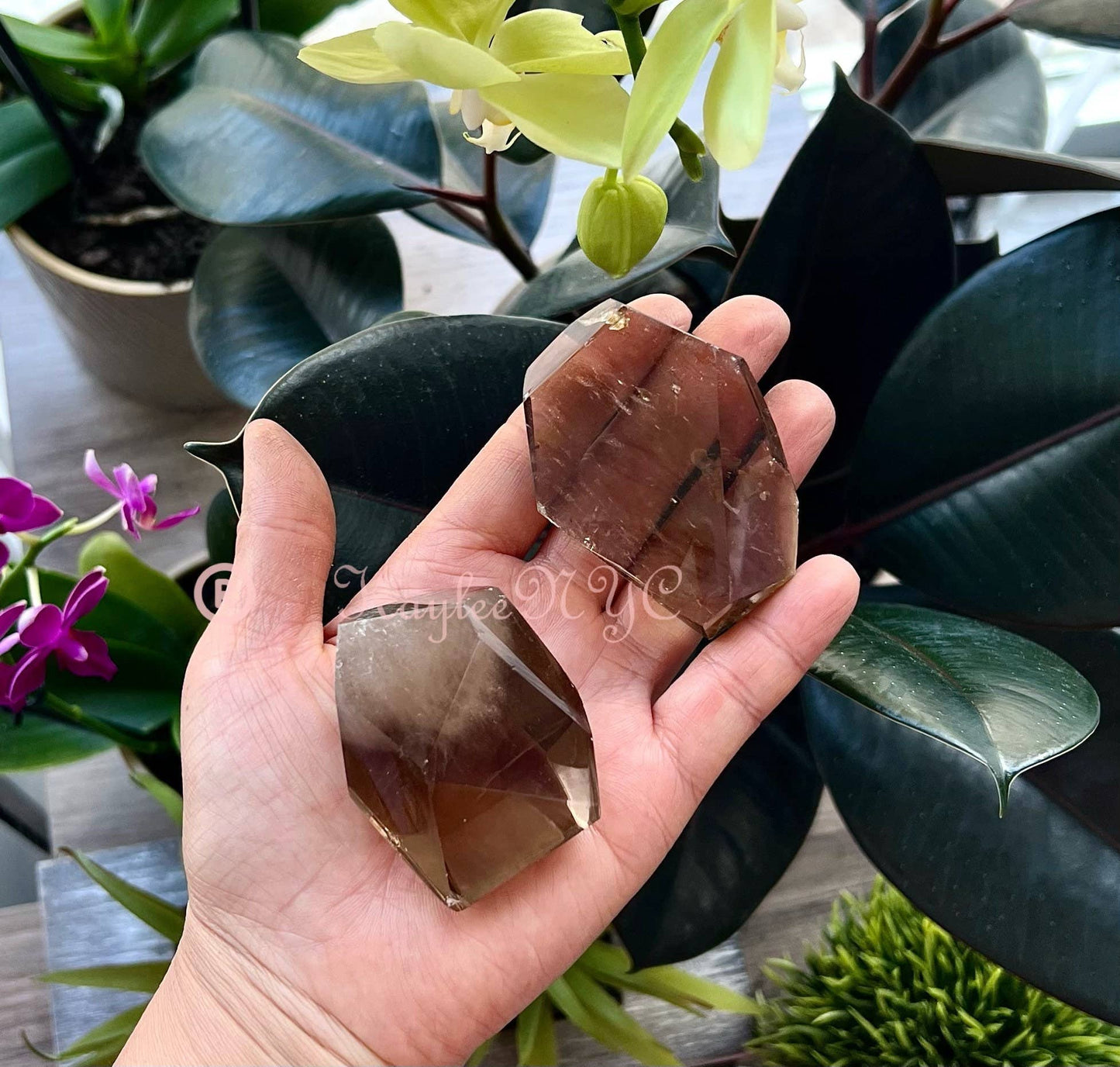 Smoky Quartz Crystal Polished Freeform