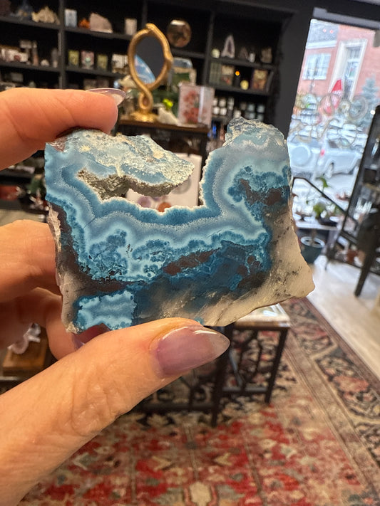 Shattuckite Quartz Mineral Specimen