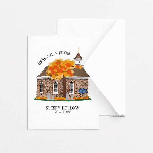 Sleepy Hollow Old Dutch Church Greeting Card
