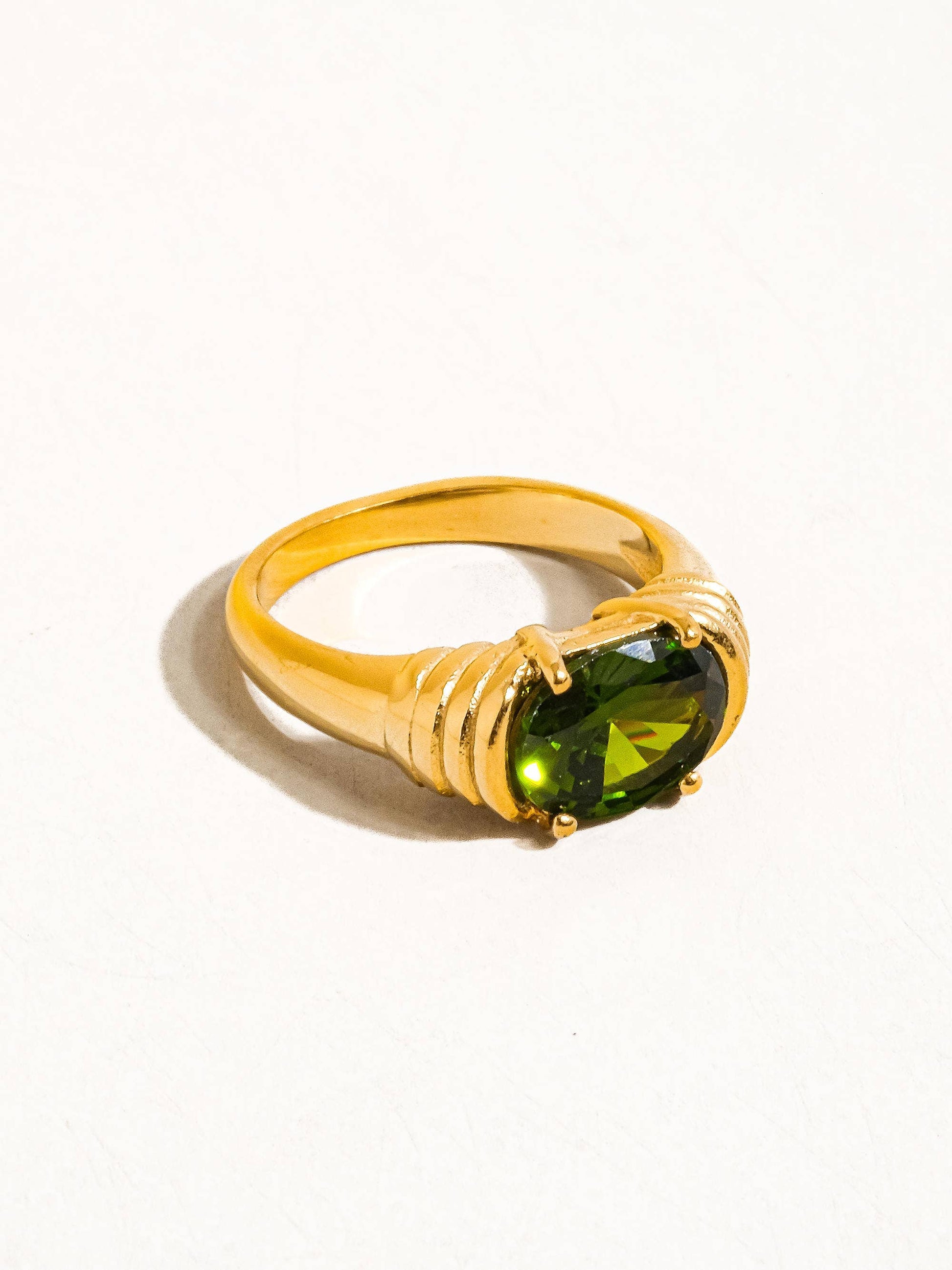 Verna 18K Gold Non-Tarnish Rhinestone Ring - Cozy Coven
