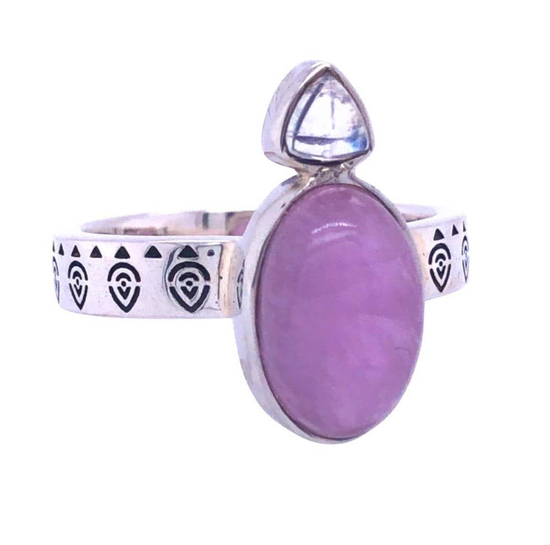 Kunzite Moonstone Divine Love Ring - Cozy Coven