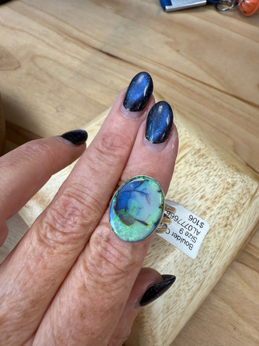 Boulder Opal Ring
