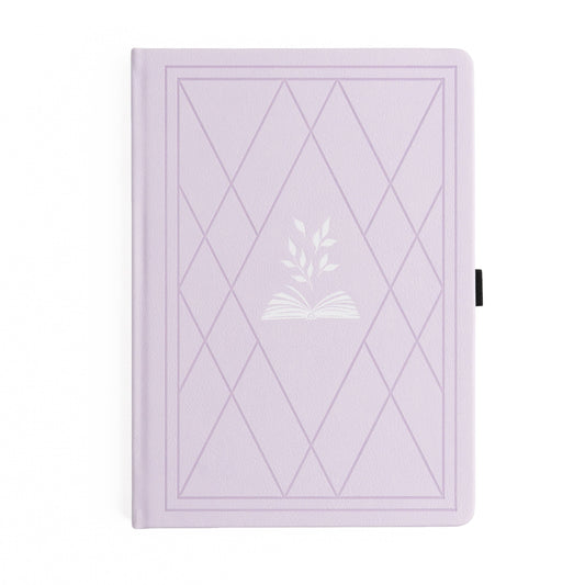 Vintage Library in Lilac: Reading Journal - Cozy Coven
