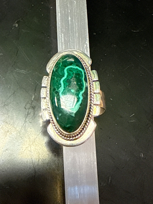 Chrysocolla 925 Sterling Silver Ring - Cozy Coven