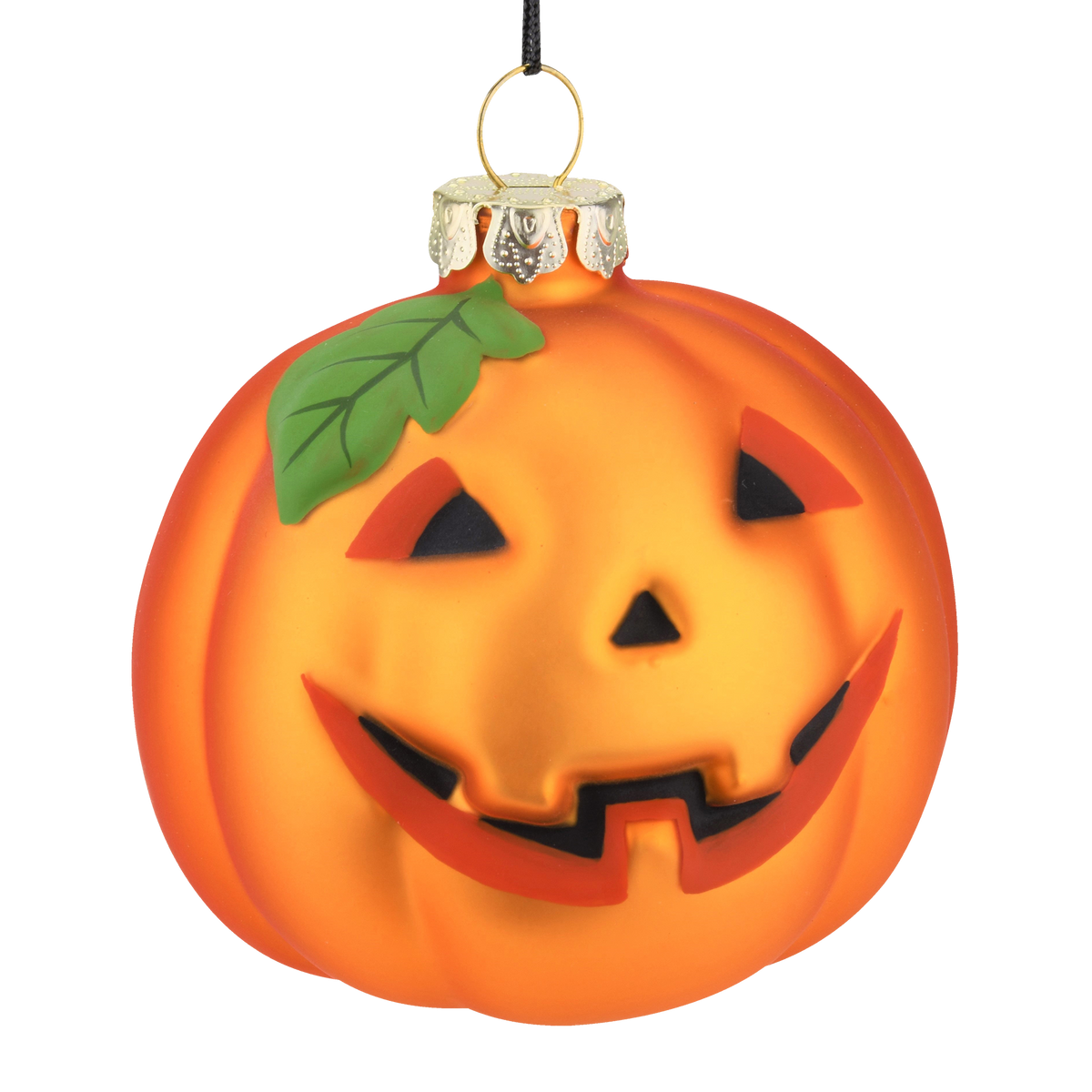 Pumpkin Glass Bulb Jack-o'-lantern Halloween Ornament - Cozy Coven