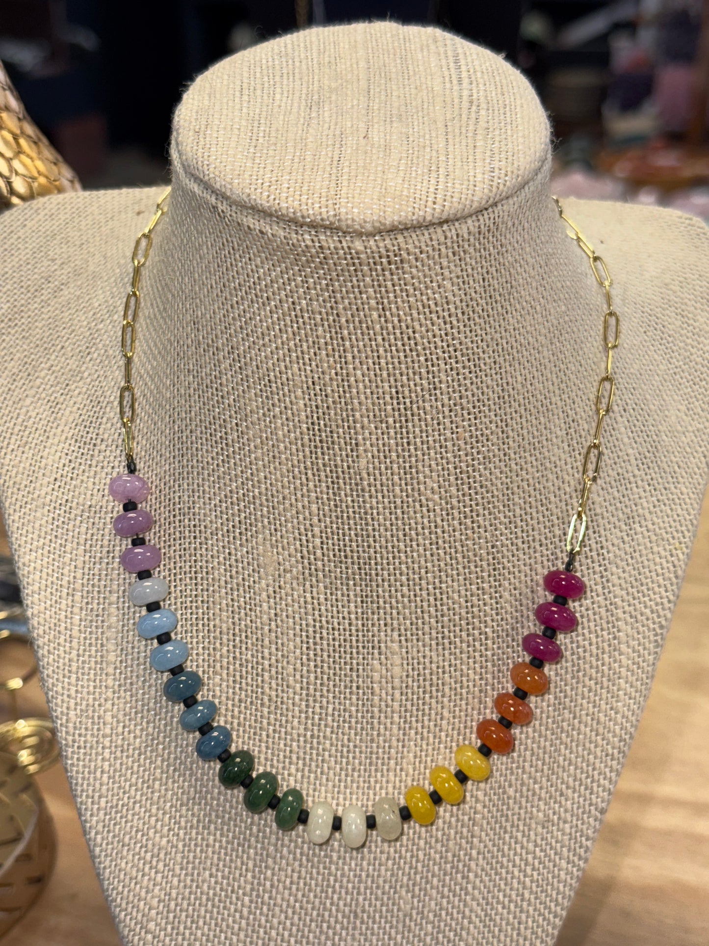 Rainbow Candy Necklace - Cozy Coven